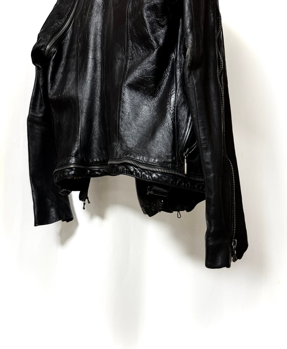 시스테레 10Fw 버팔로 6-Zip (riri) 레더 라이더 자켓 상품이미지10