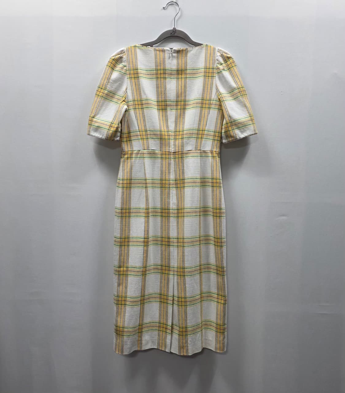 1321 잇미샤(it michaa)스퀘어넥 체크 원피스 55 상품이미지2