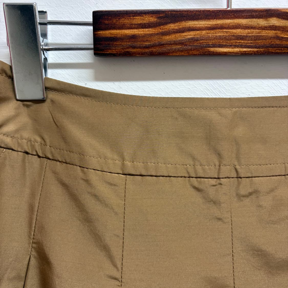 카멜 바스락 주름 플레어 미디 스커트 JPN 상품이미지2