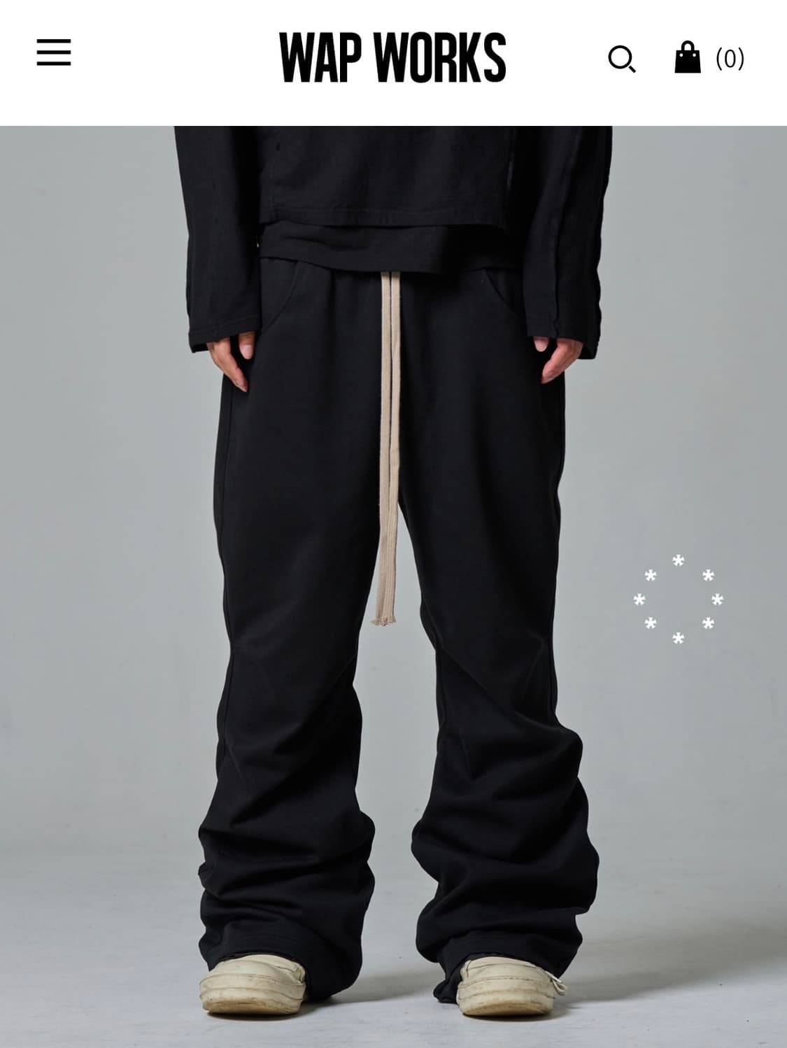 wapworks Flare layerd sweat pants 상품이미지1