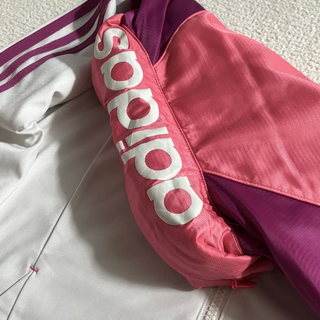 아디다스 네오라벨 흰핑 후드 져지 상품이미지4