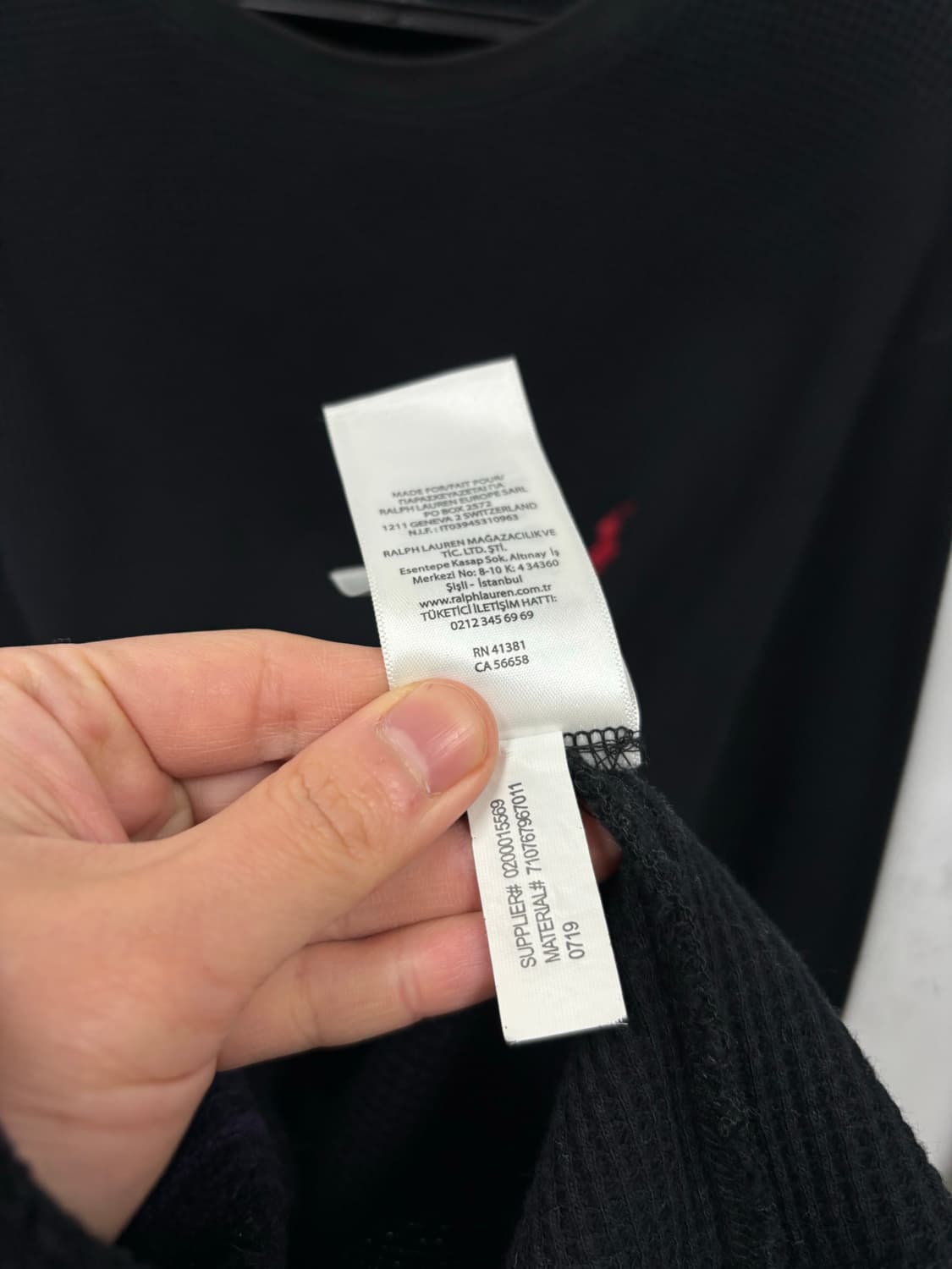 폴로랄프로렌 와플 긴팔티 상품이미지6