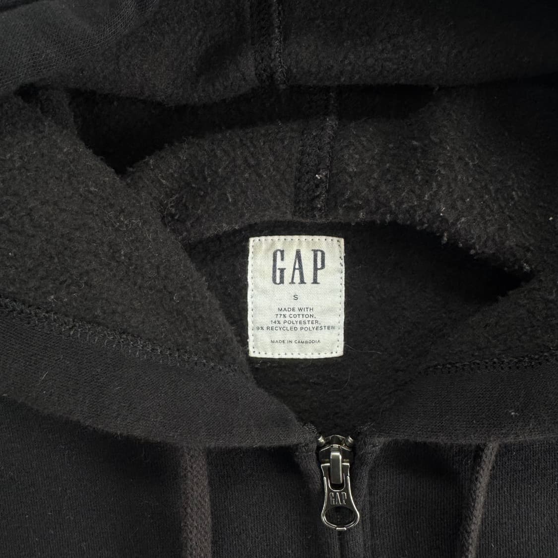 Gap 갭 블랙 후드집업 상품이미지5