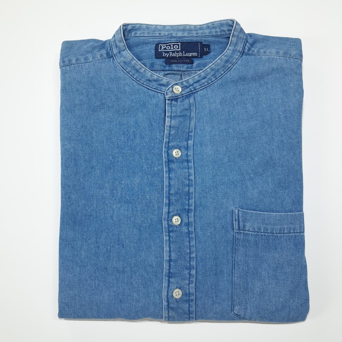 CL890 XL 폴로 90s 싱가포르판 차이나칼라 데님 셔츠 남방 상품이미지7