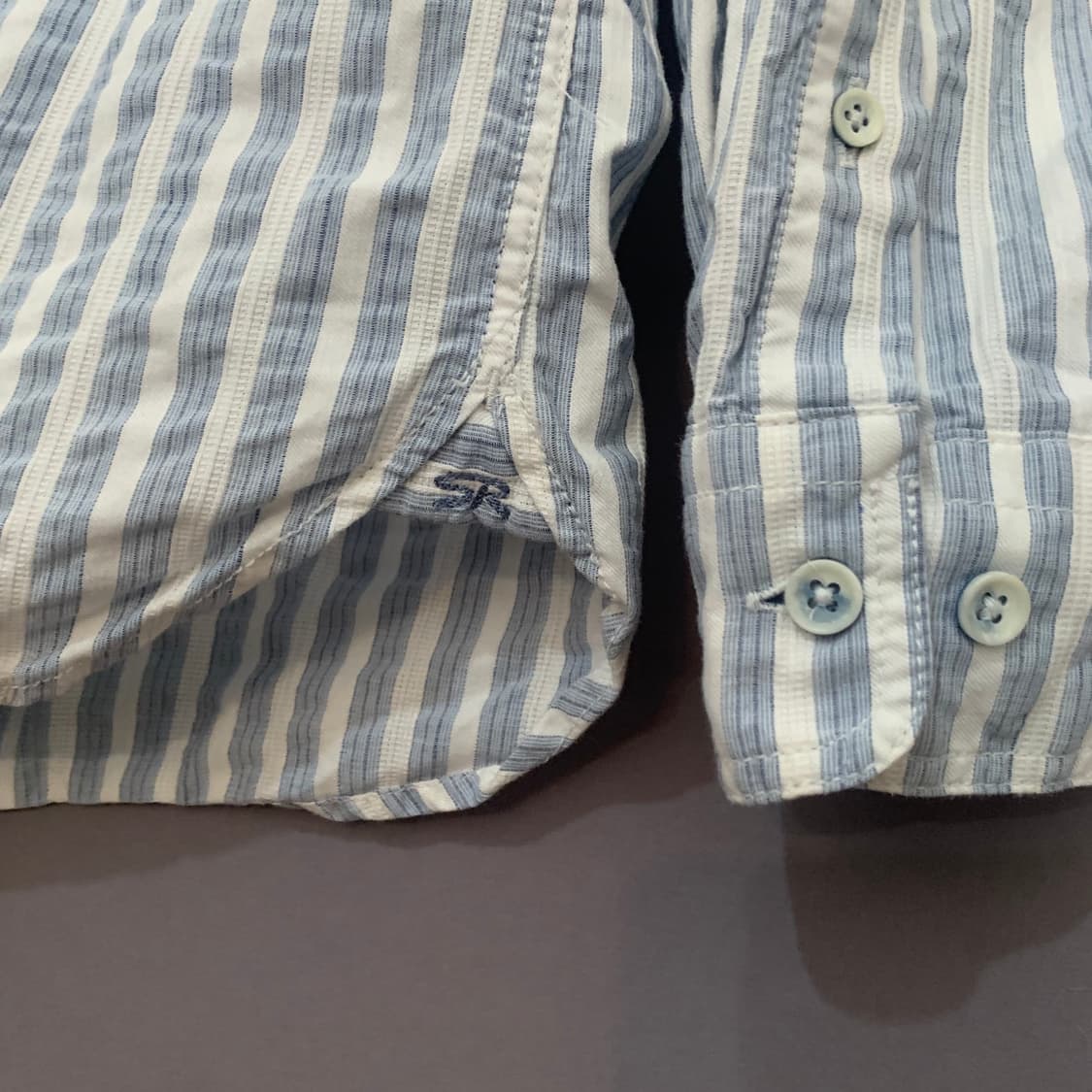 XL 코오롱 시리즈 컴포트핏 스트라이프 포켓 셔츠 상품이미지5