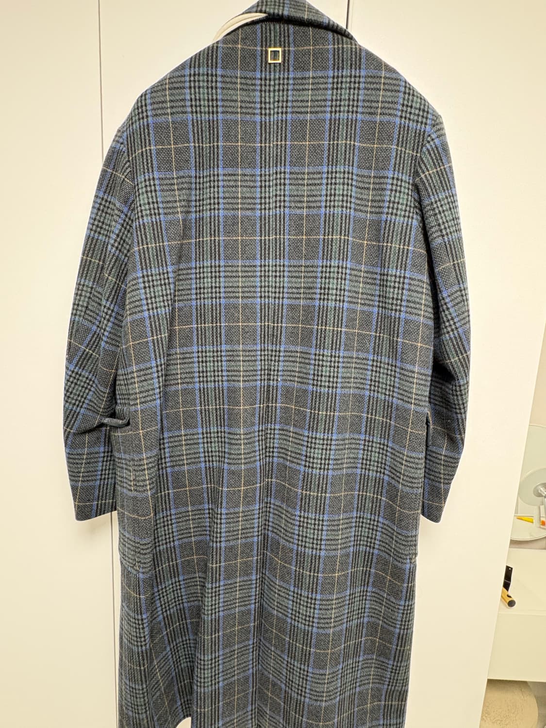 우영미 19fw 블루더블체크 코트 상품이미지2