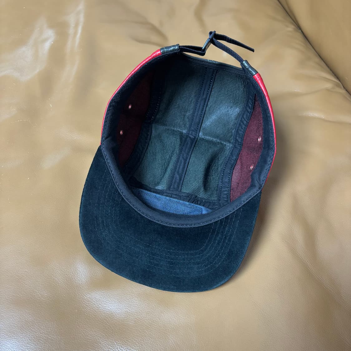 슈프림 캠프캡 모자 박스로고 레더 멀티 컬러 상품이미지6