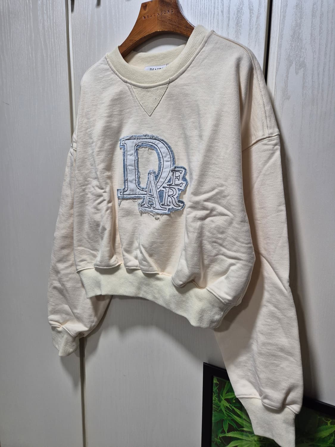 (세일)(새상품)DIAIRE 디아에르 아이보리 맨투맨 상품이미지8