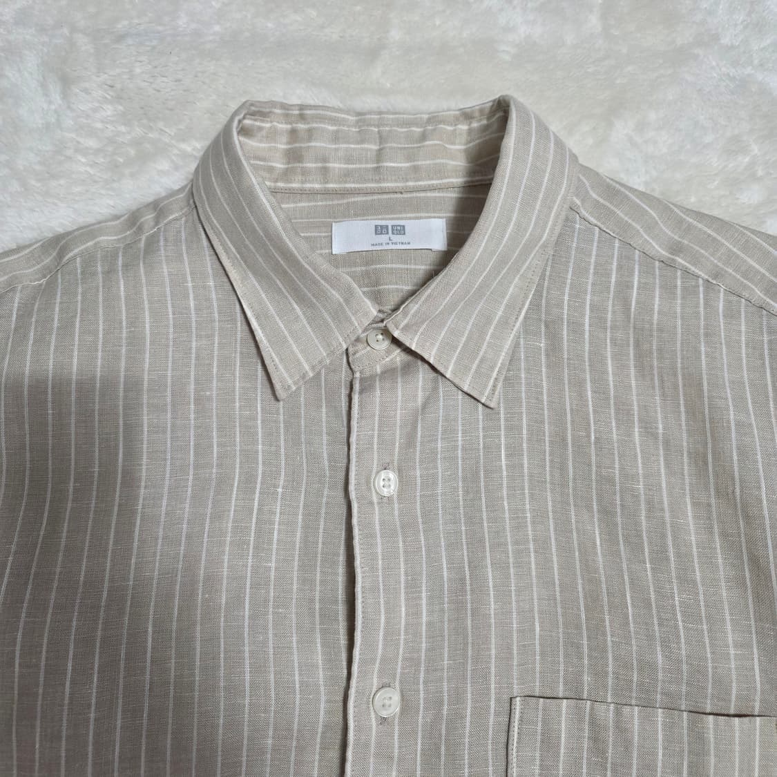 (L)유니클로 린넨 셔츠  상품이미지2