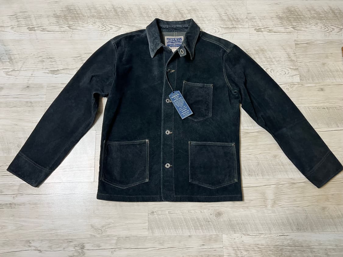 RRL 더블알엘 인디고 러프아웃 스웨이드 자켓(Size S) 상품이미지1