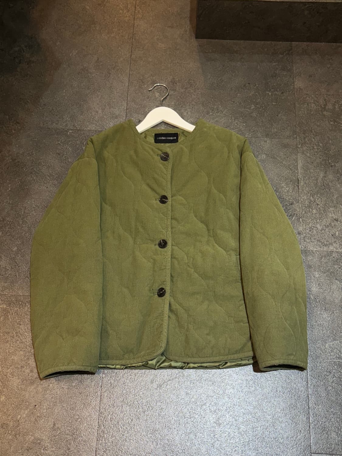 코데즈컴바인 코듀로이 퀄팅자켓 점퍼 Free 상품이미지2