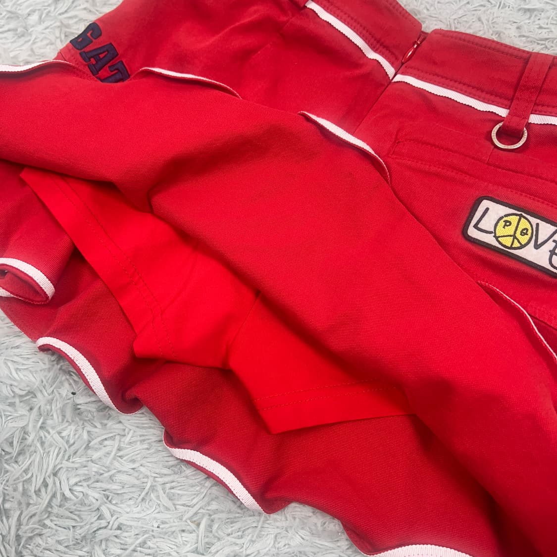 파리게이츠 플레어 큐롯스커트 레드 0호 상품이미지6