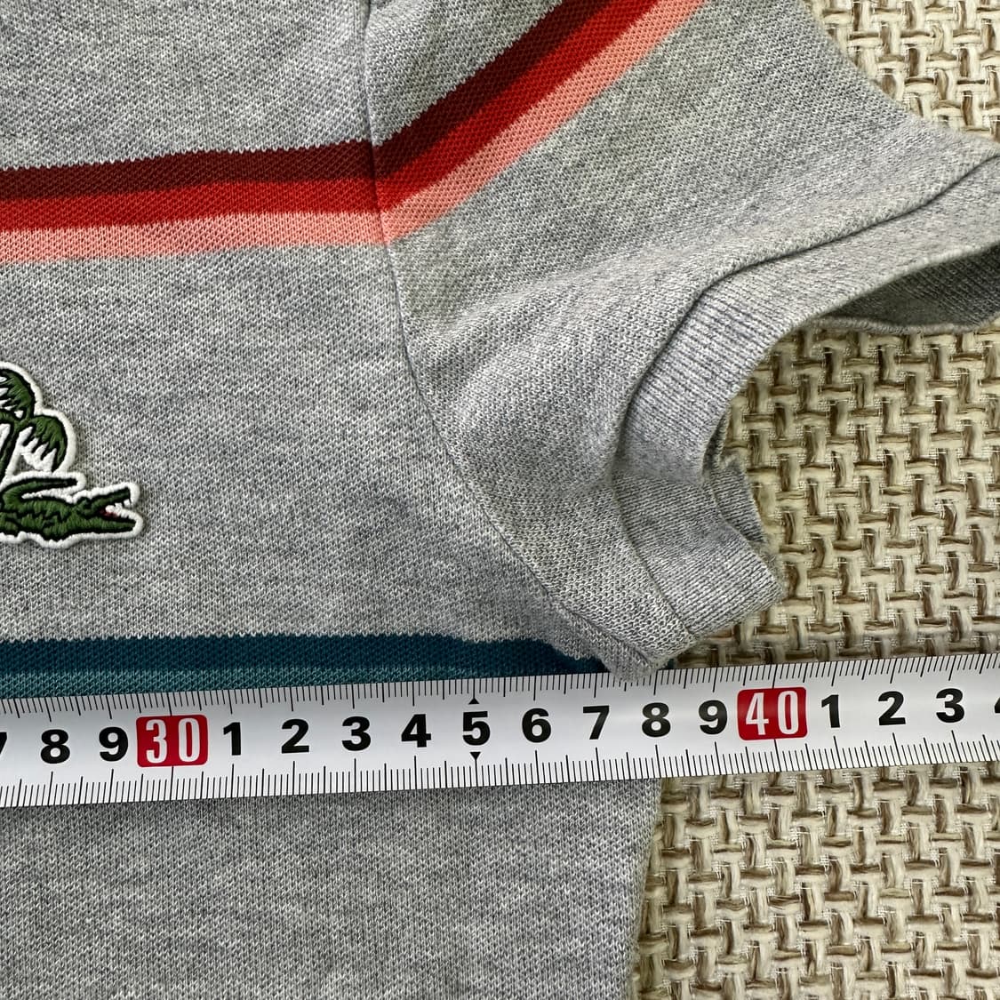 36 라코스테 스트라이프 코튼 피케 반팔 0409D 상품이미지5