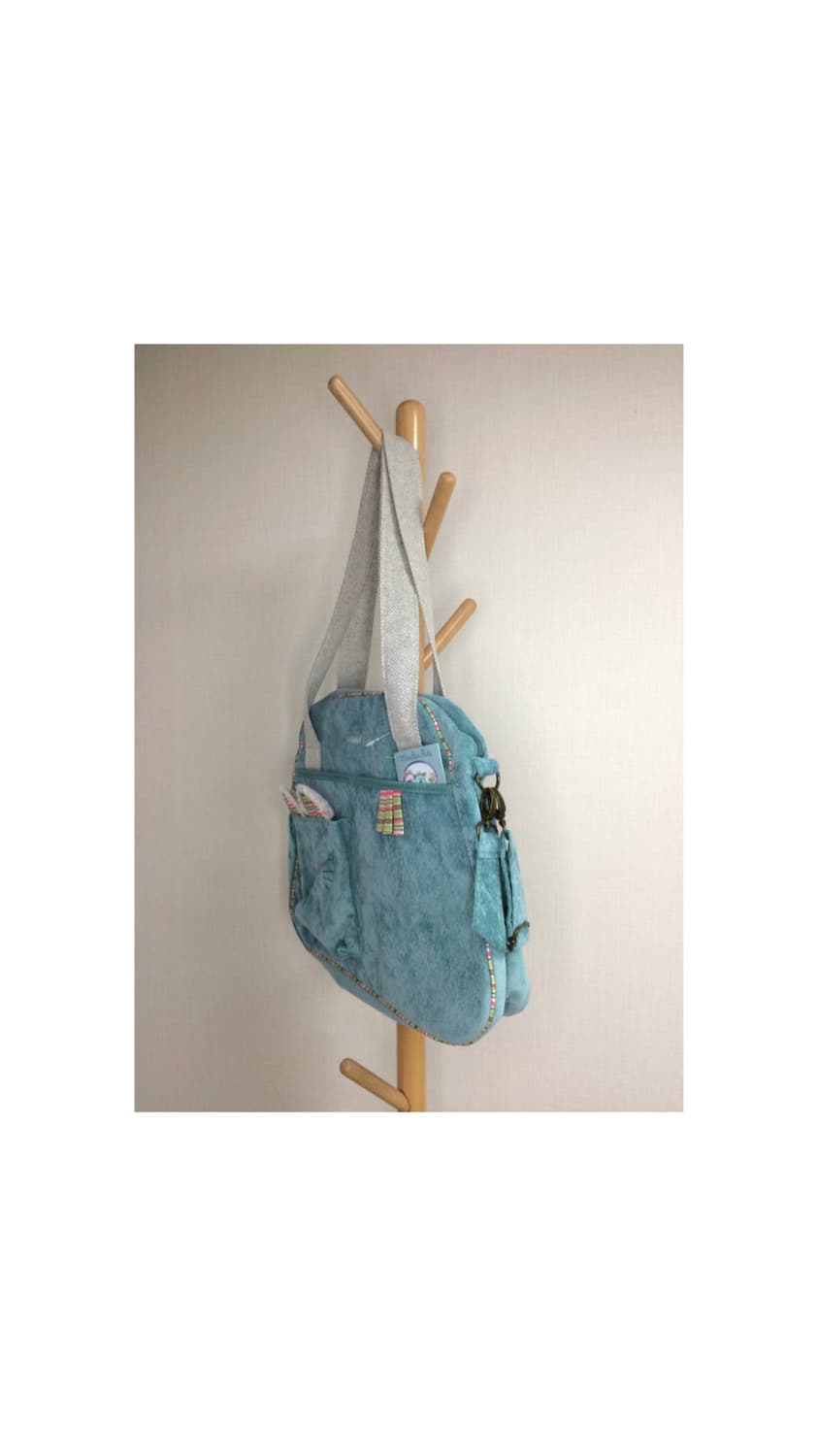 빈티지 민트 고양이 캣 숄더백 상품이미지2