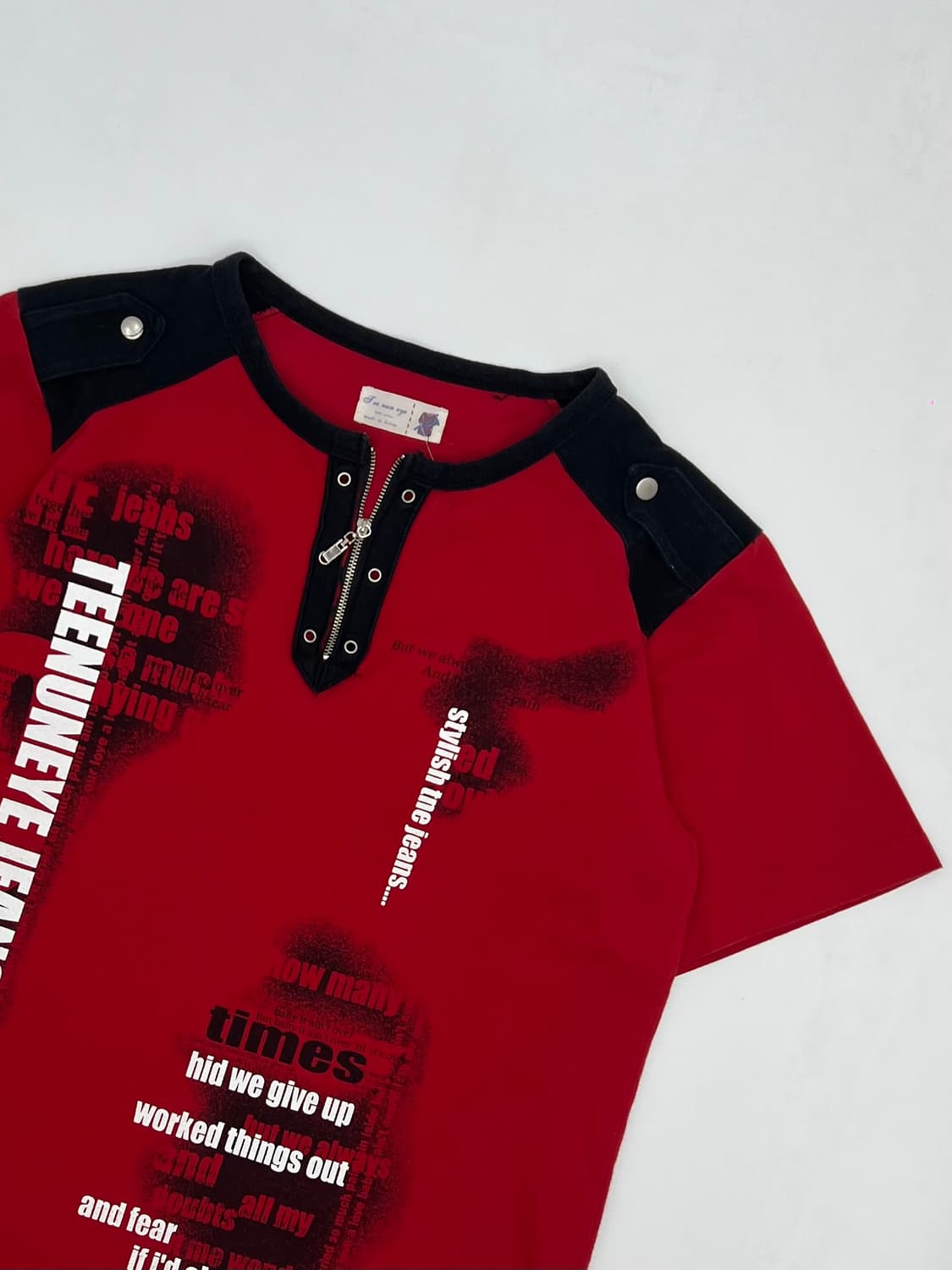 빈티지 y2k 프린팅 빈팔 상품이미지2