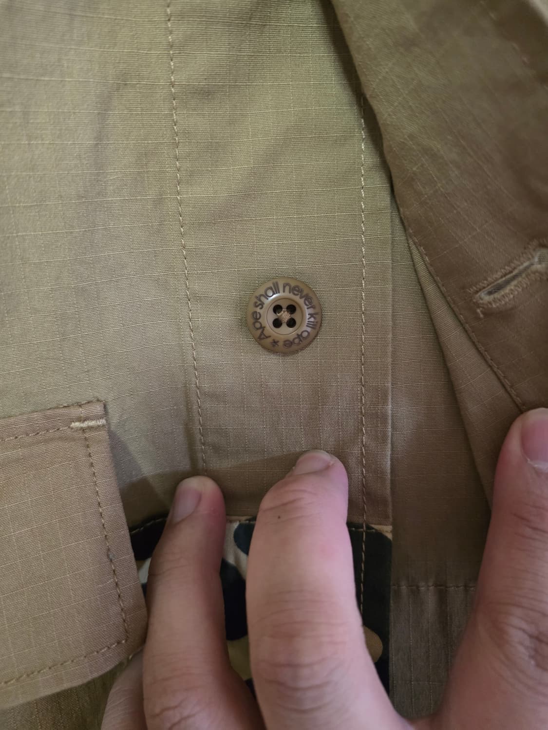 [M] 베이프 1ST 옐로 카모 헌팅 자켓베이프 1ST 카모 헌팅 자켓 상품이미지4