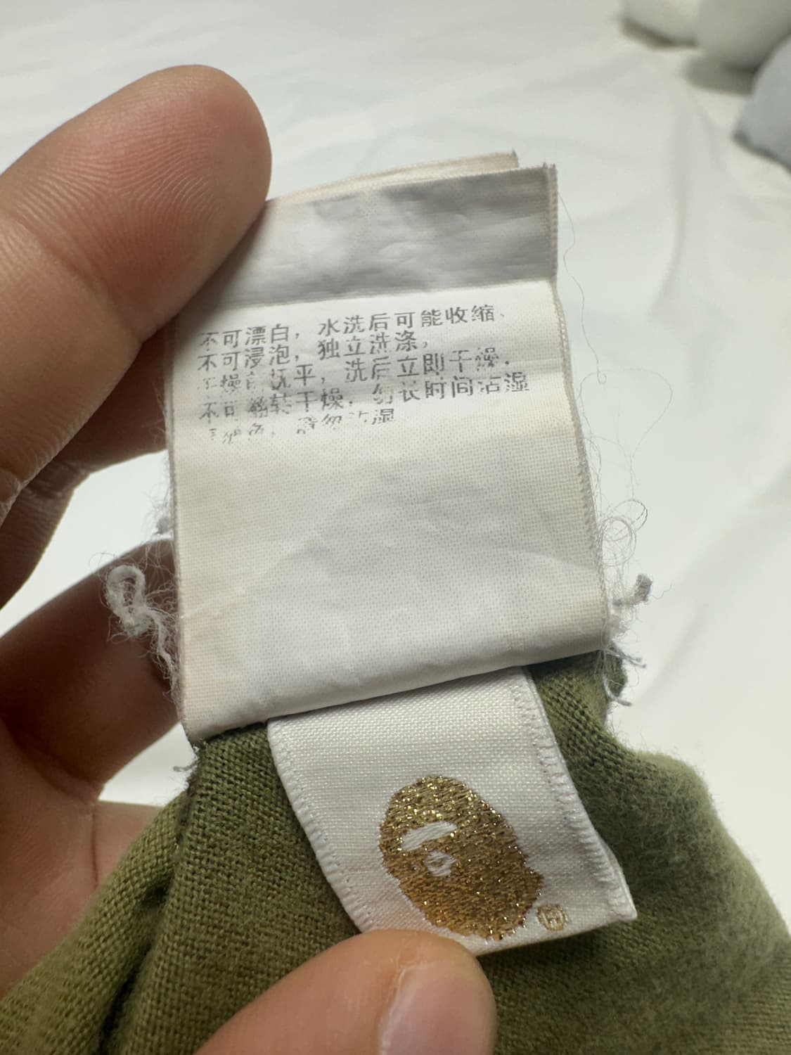 베이프 샤크 녹계 티셔츠 상품이미지4