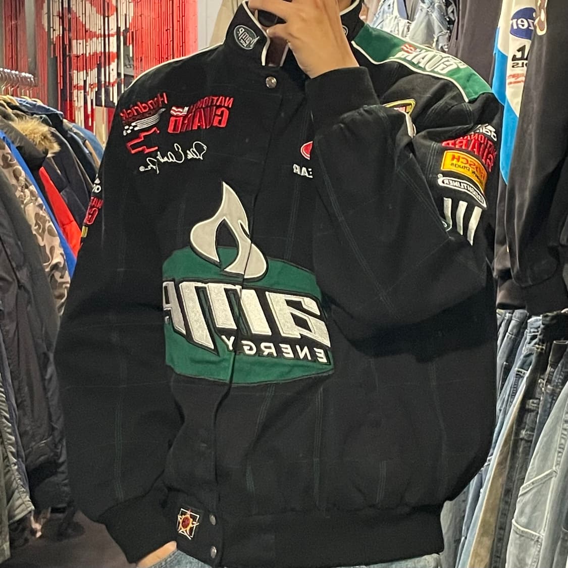 [IM] AMP 네이비 코튼 레이싱 자켓 [DEADSTOCK 데드스탁] 상품이미지7