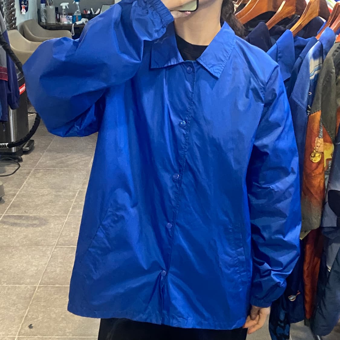 [NO.9] Champion 블루 바람막이 상품이미지2