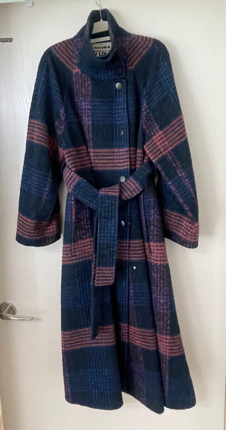 빔바이롤라 래글런 체크 코트 상품이미지7