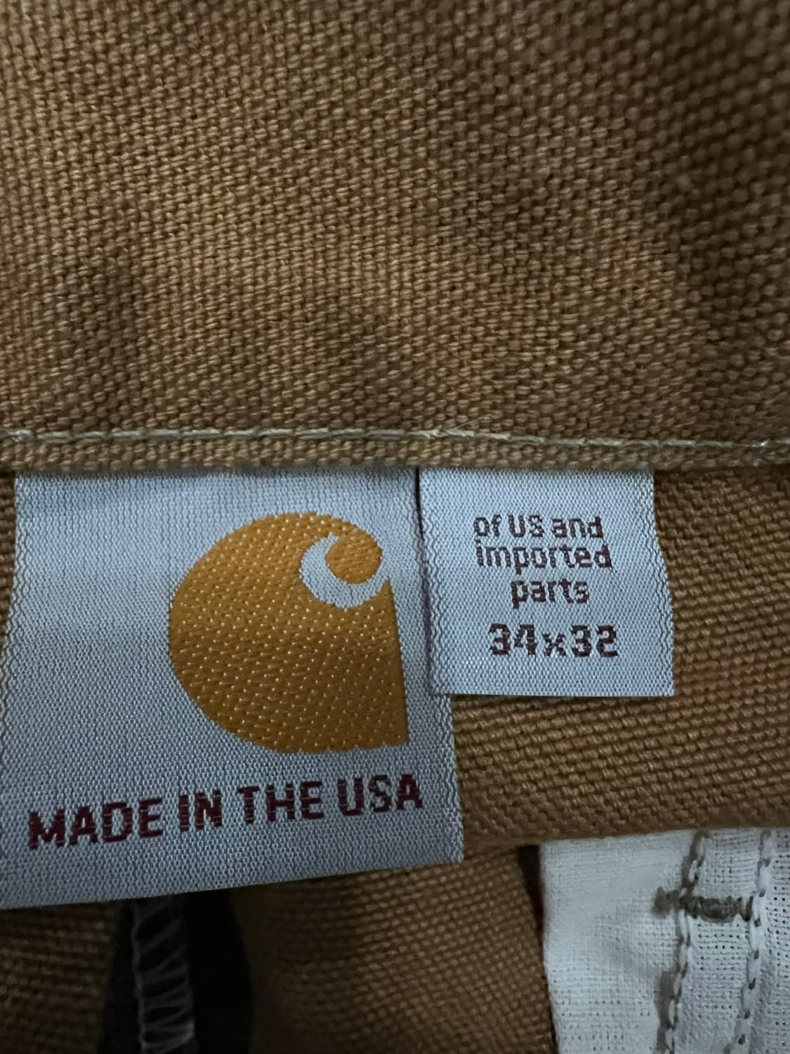 (34X32)칼하트 더블니 워크팬츠 B01BRN 칼하트브라운 루즈핏  상품이미지5