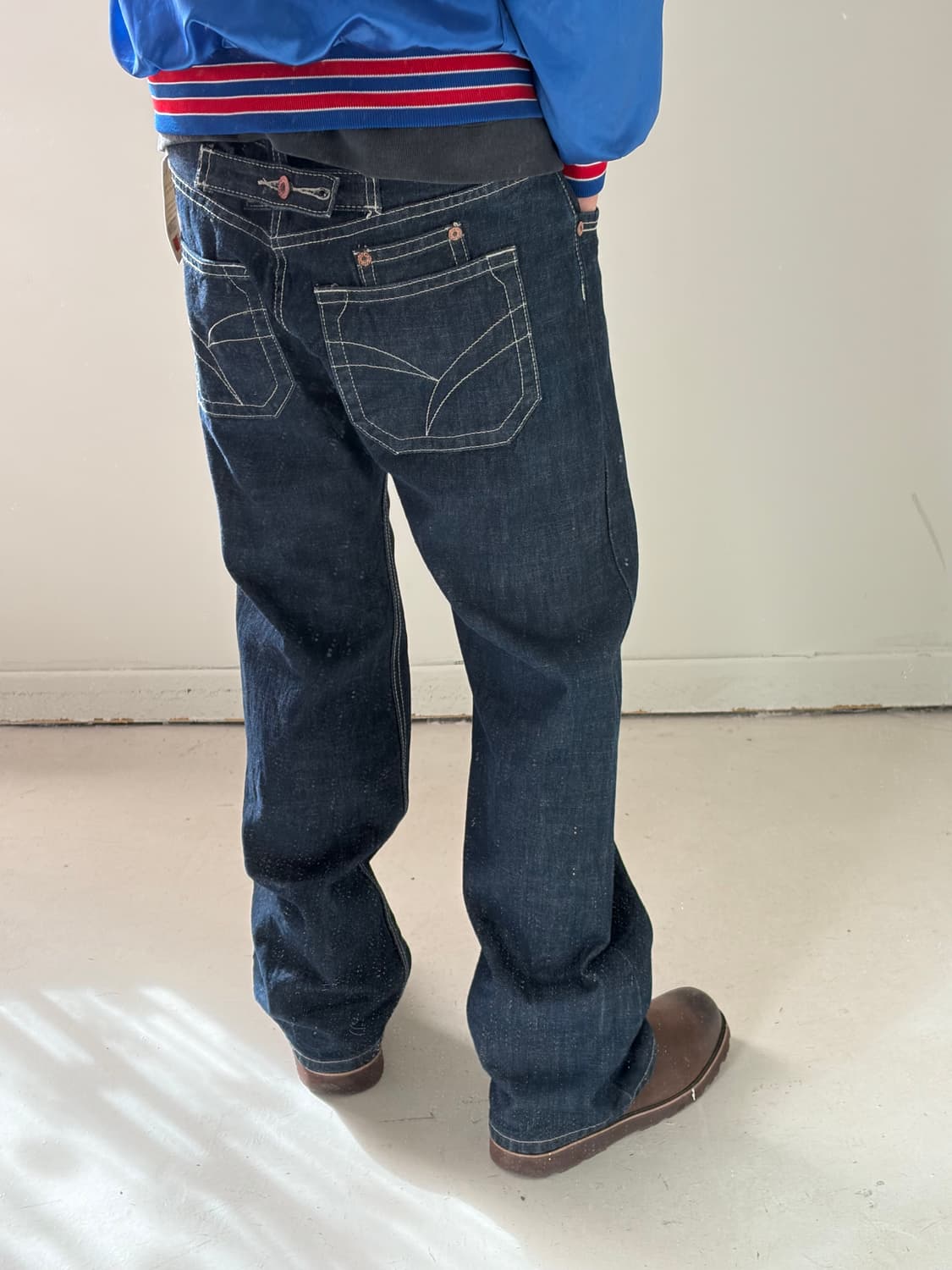 JPN 빈티지 신치백 레귤러 데님팬츠 34 상품이미지9