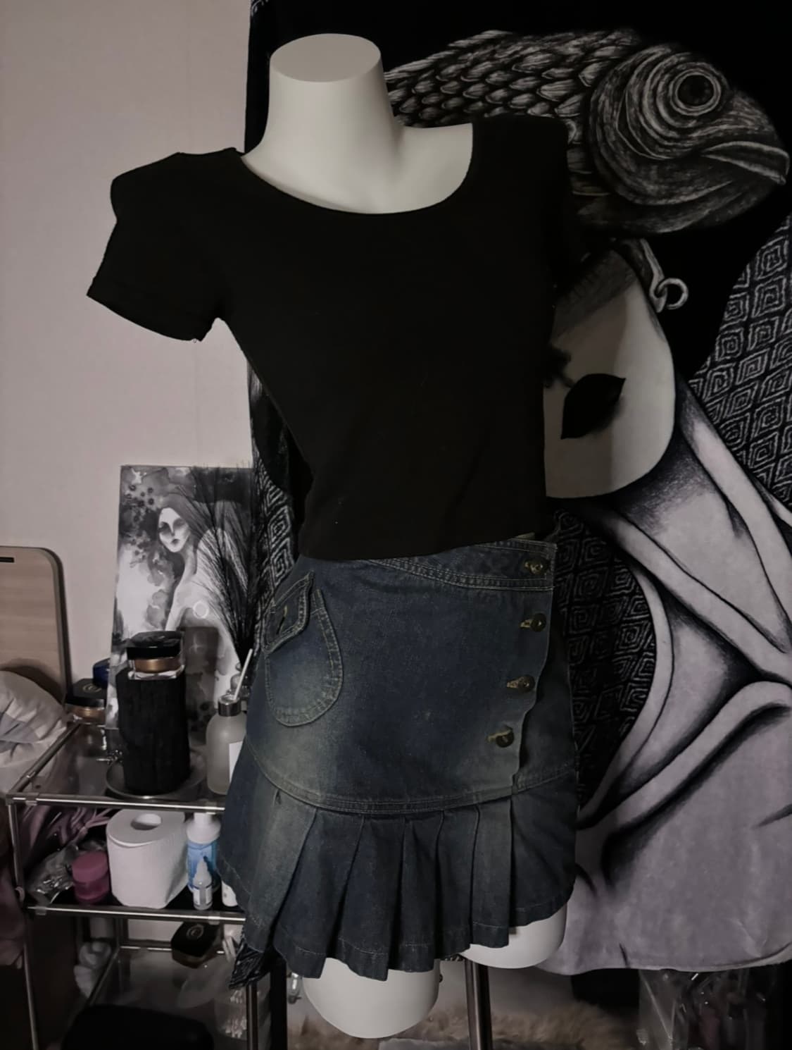 빈티지 데님 스커트 상품이미지3