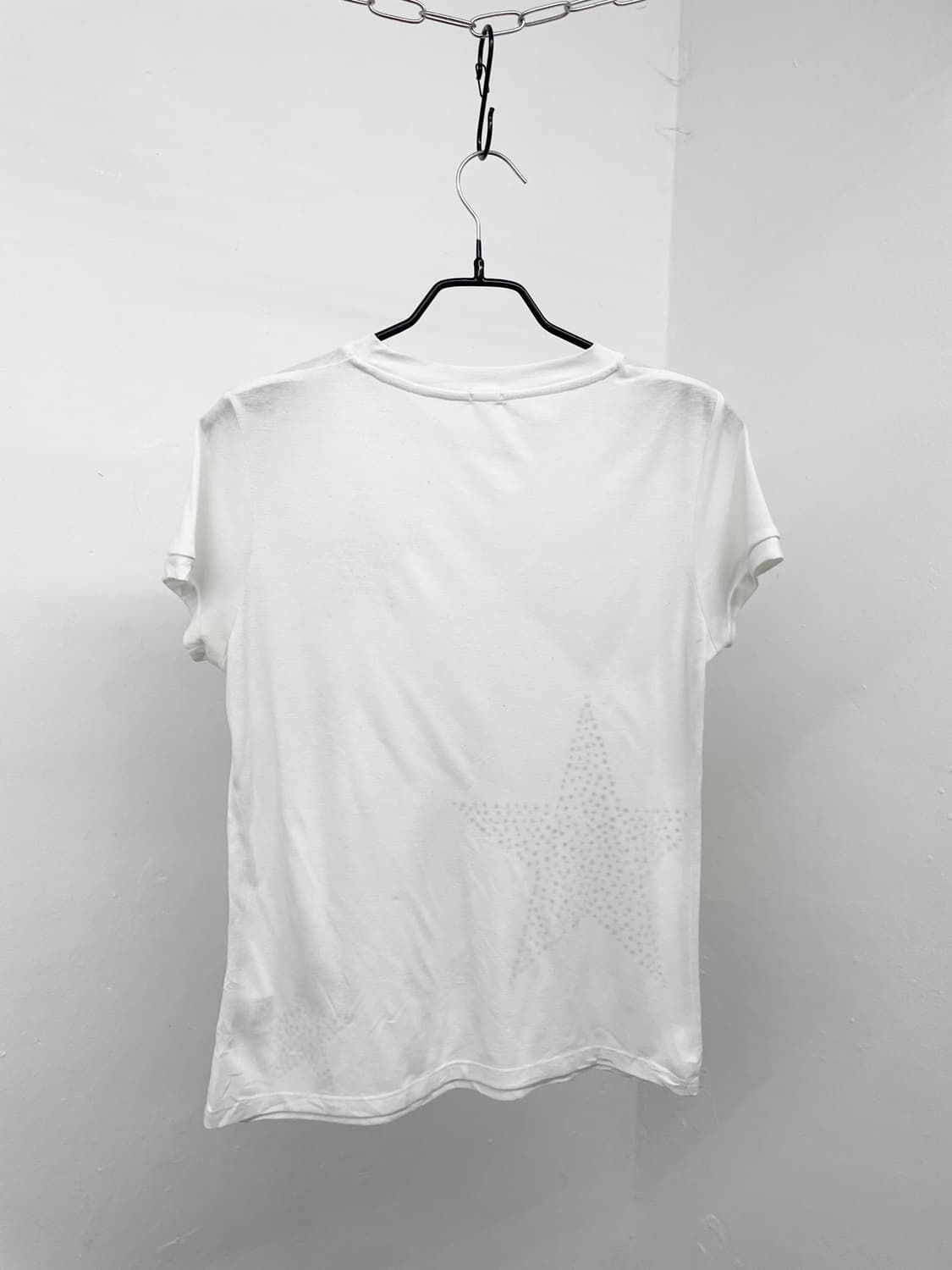 y2k 화이트 스타 스터드 탑 상품이미지8