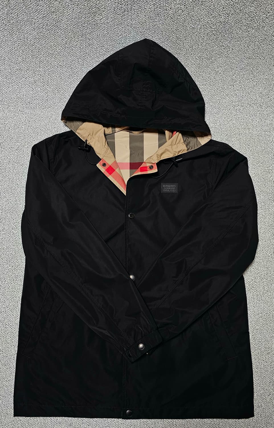 [M사이즈] 새상품급 정품 버버리 리버시블 양면형 바람막이 자켓 상품이미지1