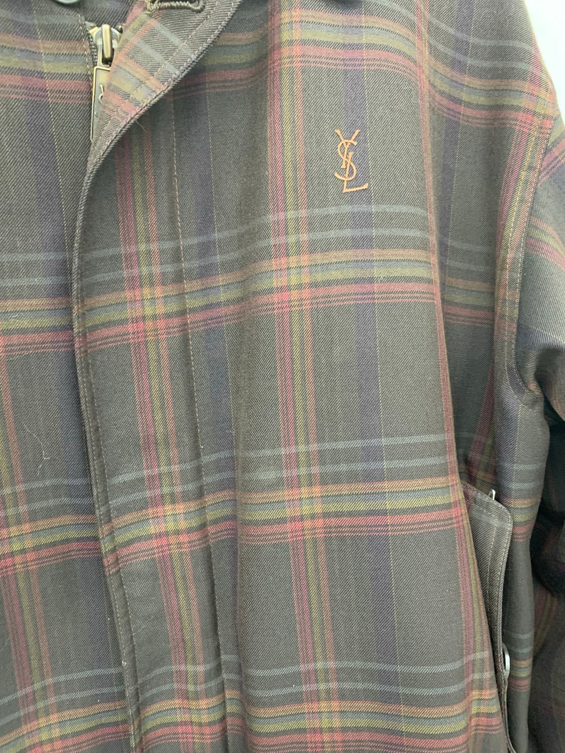 입생로랑 90s 체크 봄버 상품이미지6