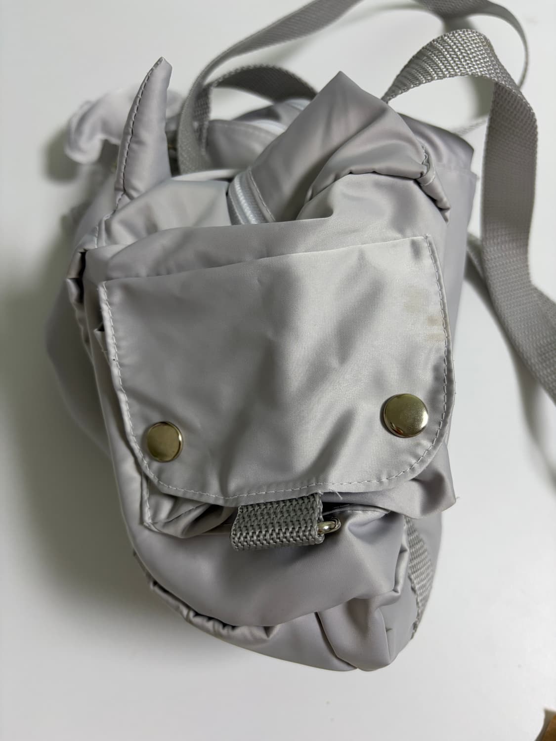 Nuyet 데빌 라운드 보스턴백 그레이 상품이미지5