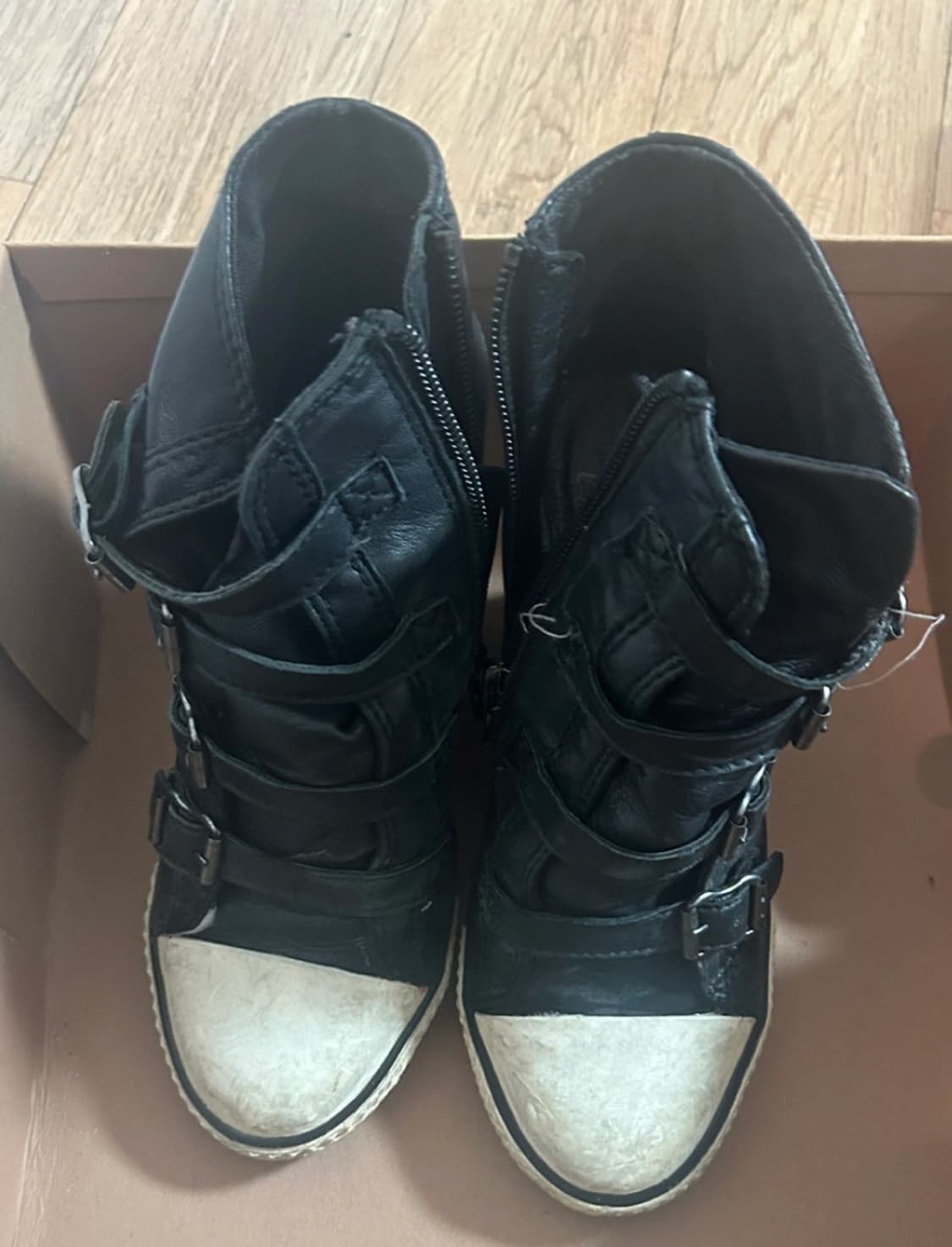 ASH 웨지힐 스니커즈 블랙 36 (230) 상품이미지3