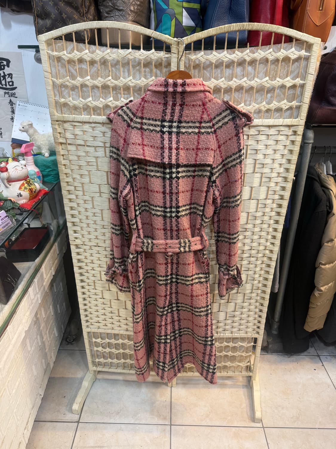 40/66 정품 버버리 노바체크 롱 코트 팝니다 상품이미지5