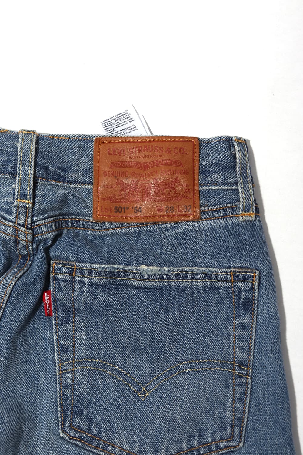 LEVIS 501 54s 빅E 무파진 데님팬츠 size 28 상품이미지10