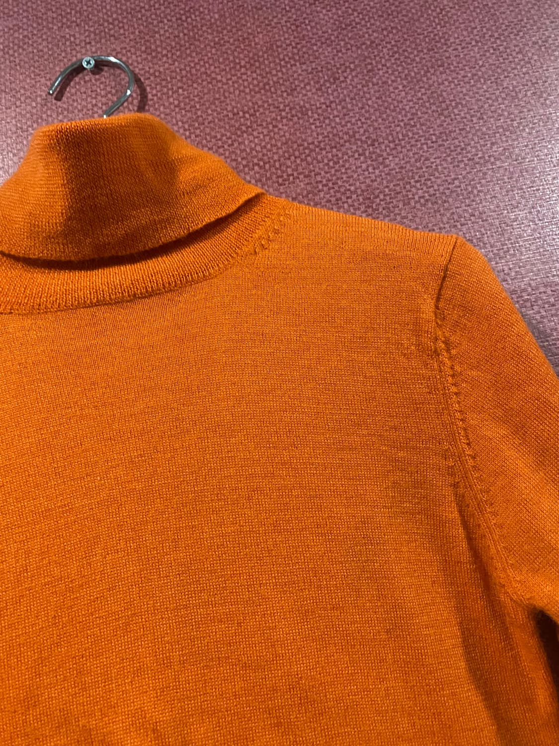 Skolei 스콜에이 오렌지 터틀넥 니트 이너 상품이미지2