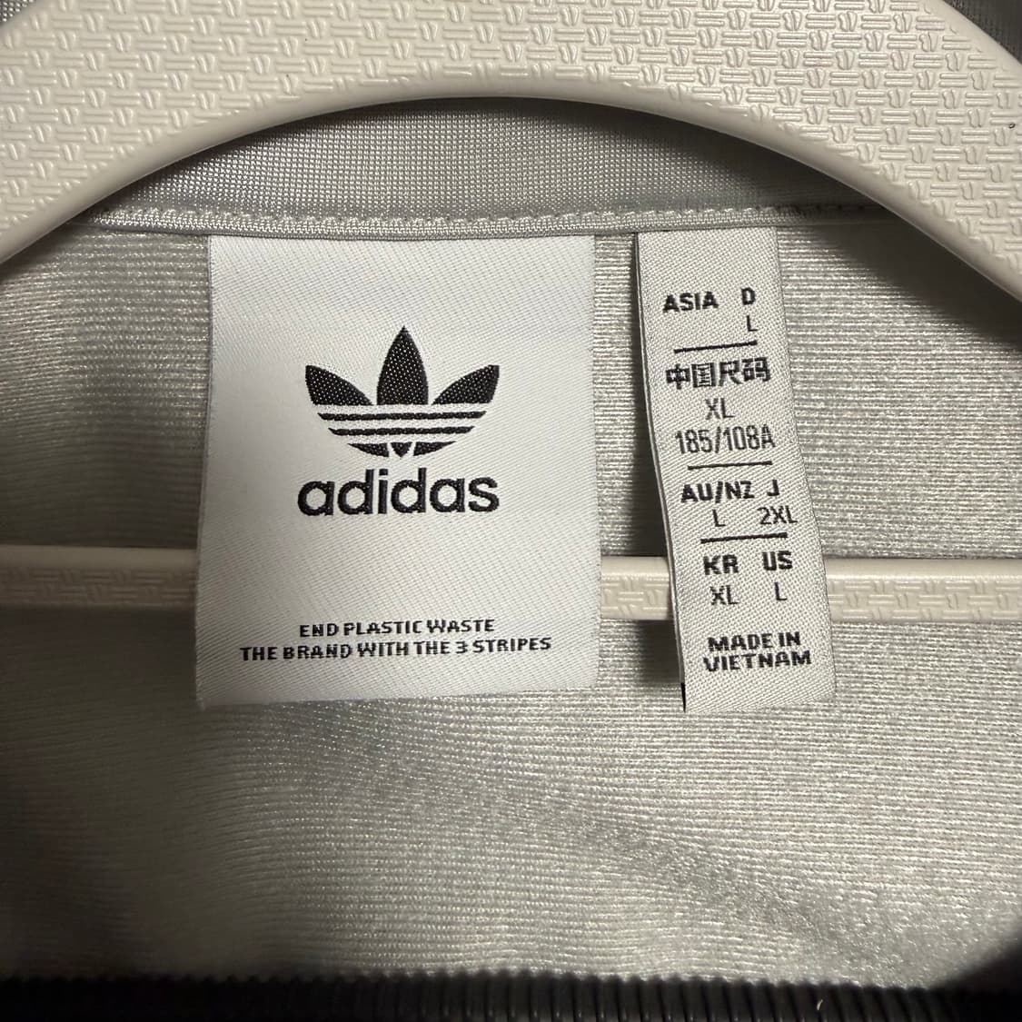 아디다스 파이어버드 져지 그레이 XL 트랙탑 상품이미지3