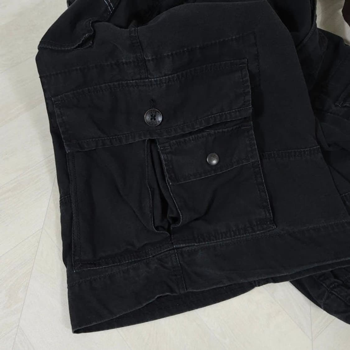 33 LEVIS 리바이스 USA 스쿼드 카고 반바지 워시드블랙 상품이미지4