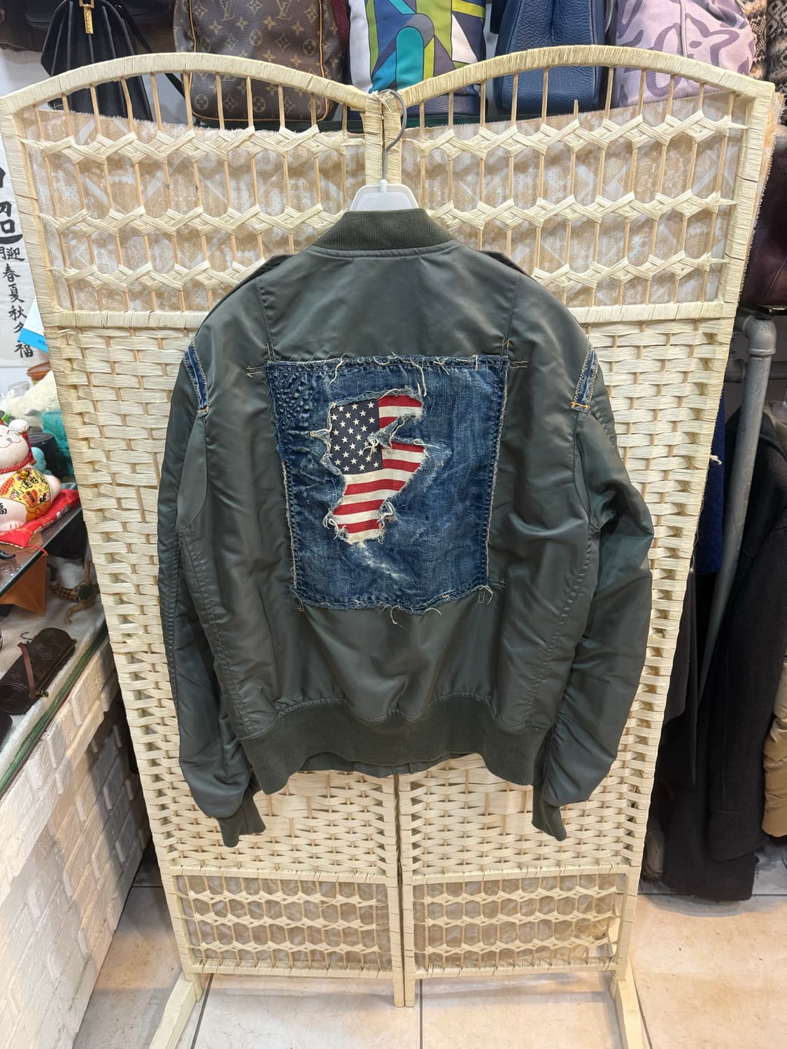 105 정품 아비렉스 타입 블루데님 MA-1 자켓 팝니다 상품이미지8