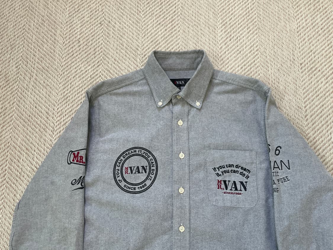 00s van 반 1966 프레피 아이비 서츠  J03983 상품이미지2