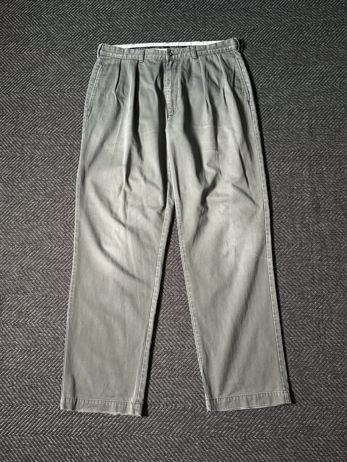 (36) 90s 폴로 랄프로렌 앤드류 더블 플리츠 치노 팬츠 상품이미지1