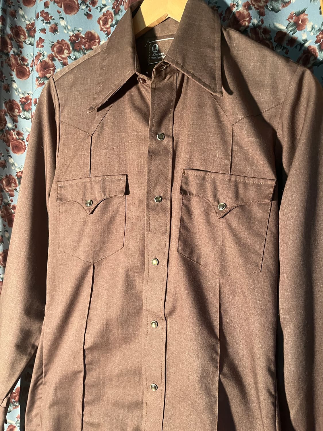 70s jcpenny 브라운 웨스턴 셔츠 상품이미지2