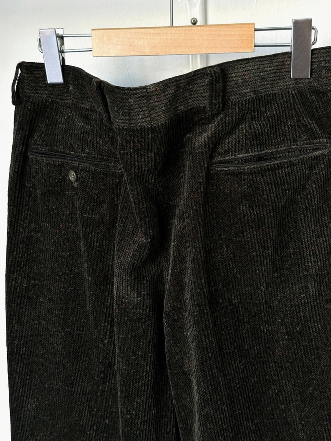 Cord design 2 tuck wide pants 상품이미지4