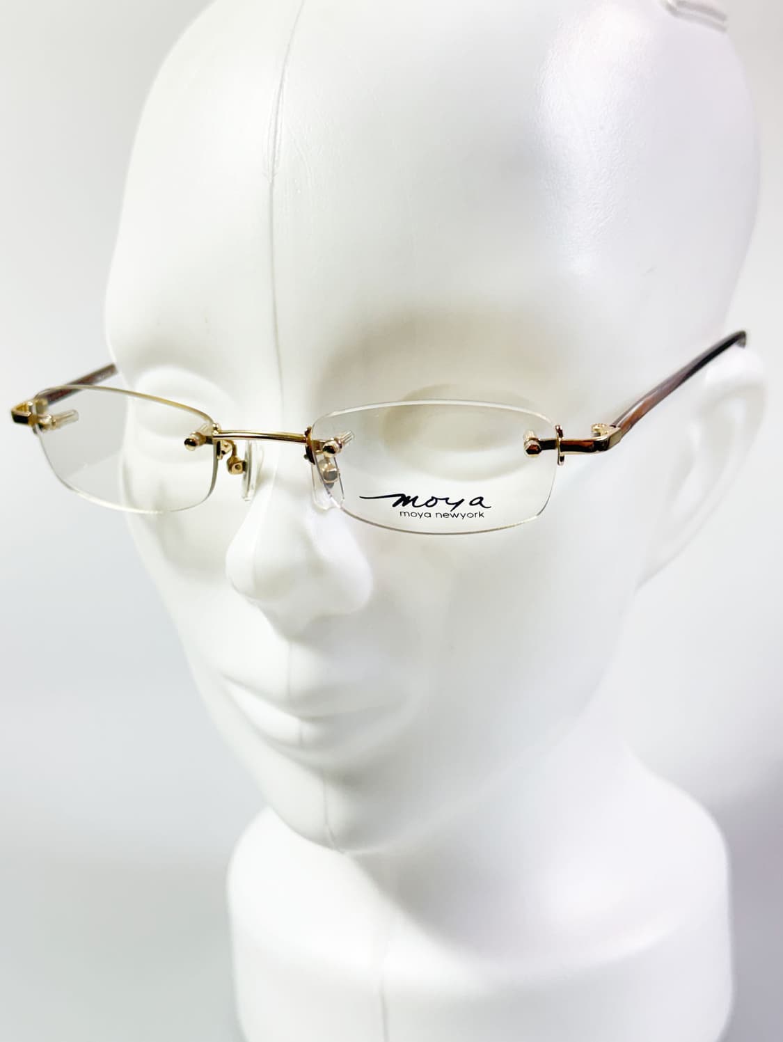 MOYA NEWYORK 골드 무테 스퀘어 메탈 빈티지 안경 상품이미지8