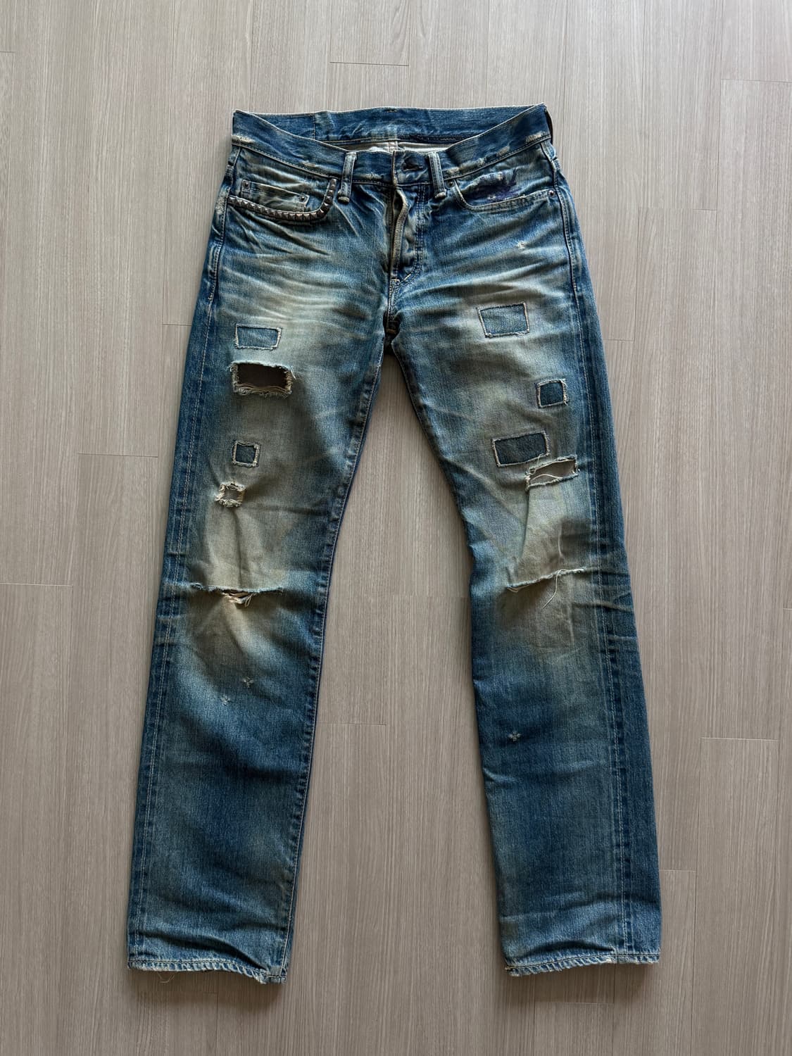 90’s Hysteric Glamour stud jeans 상품이미지5