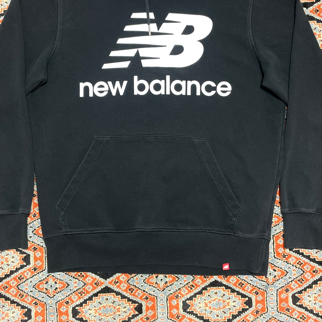 뉴발란스 시그니처로고 블랙 후드티셔츠 남성L 상품이미지3