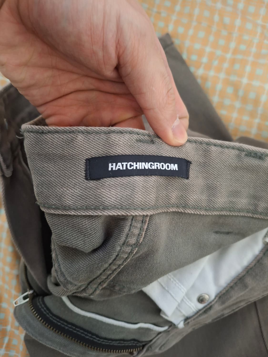 해칭룸 커브진 워시드 올리브 2사이즈 상품이미지7