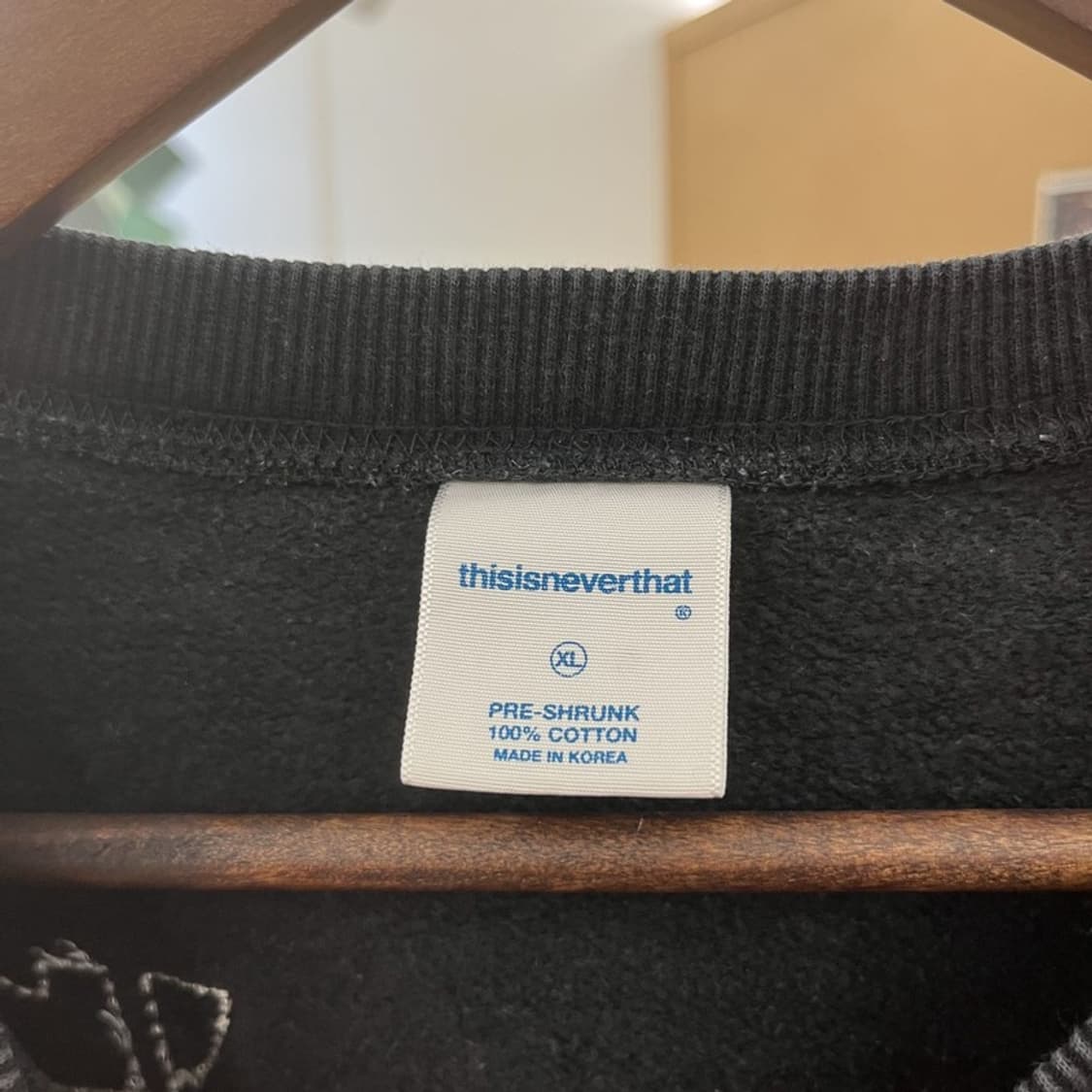 디스이즈네버댓 스트릿 펑크 스티치 빅로고 맨투맨 XL C10512 상품이미지5