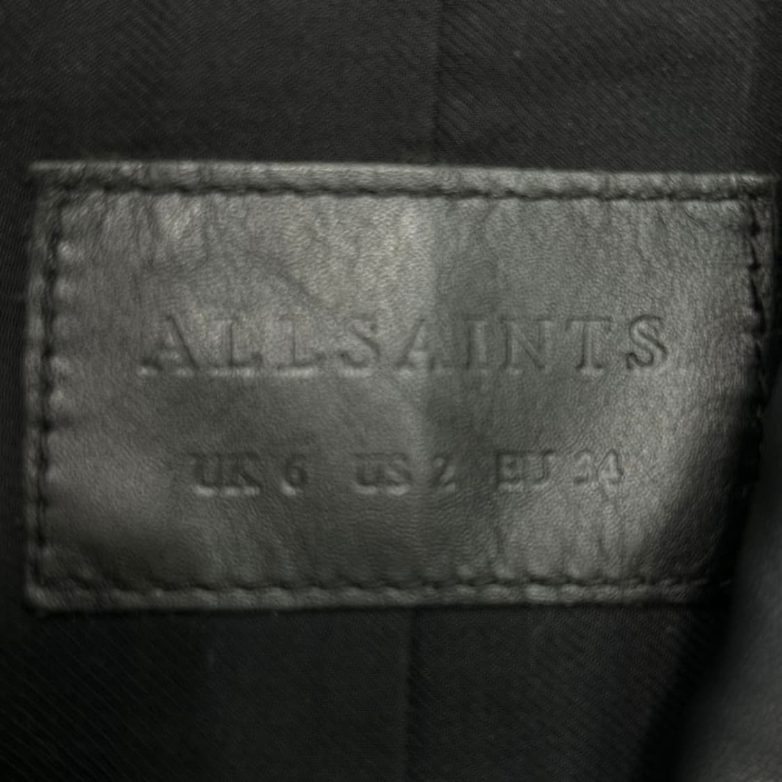 올세인츠 스터드 라이더 자켓 블랙 UK 6 상품이미지4