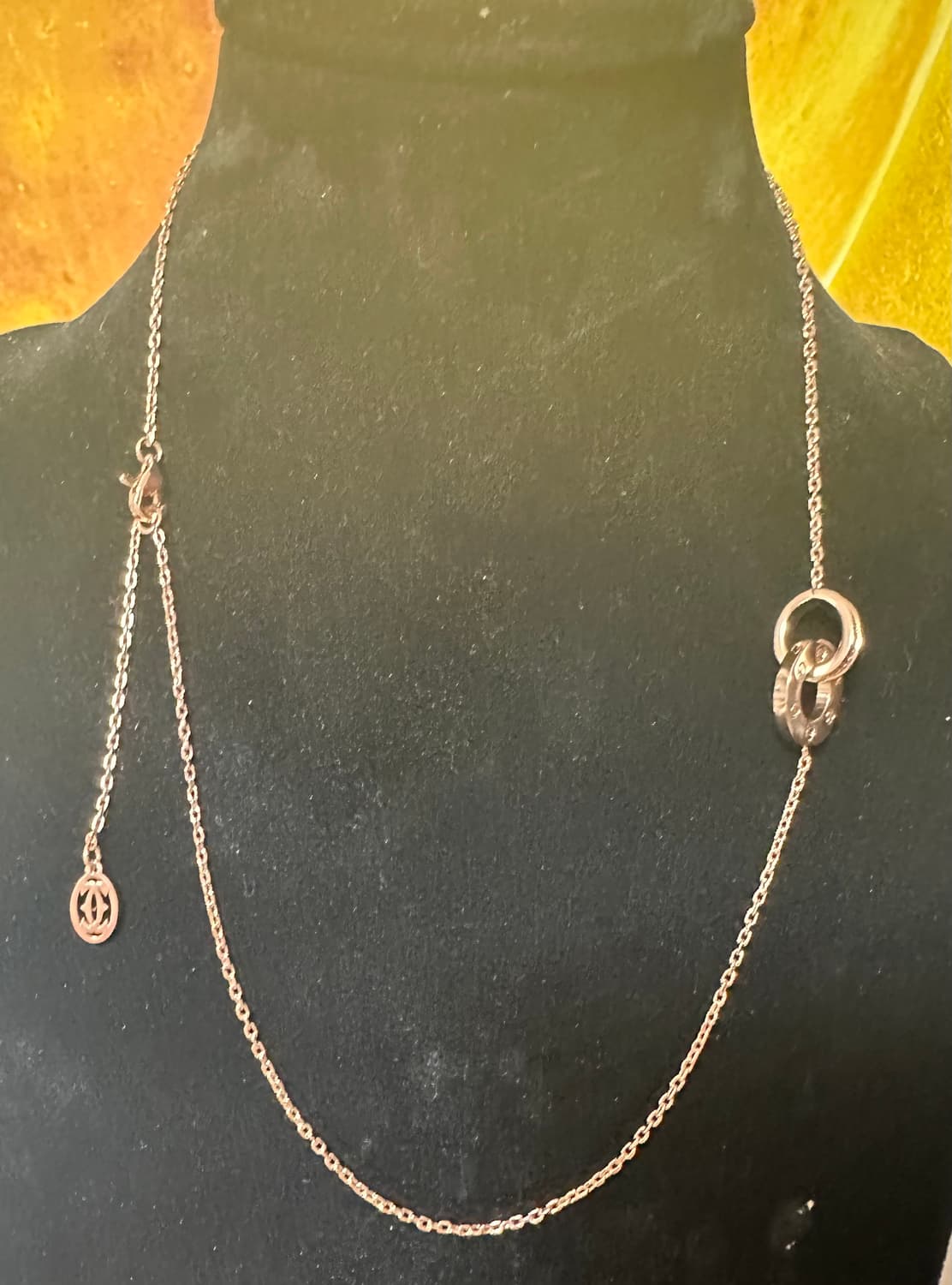 Au750로즈골드 링 팬던트 목걸이  상품이미지9