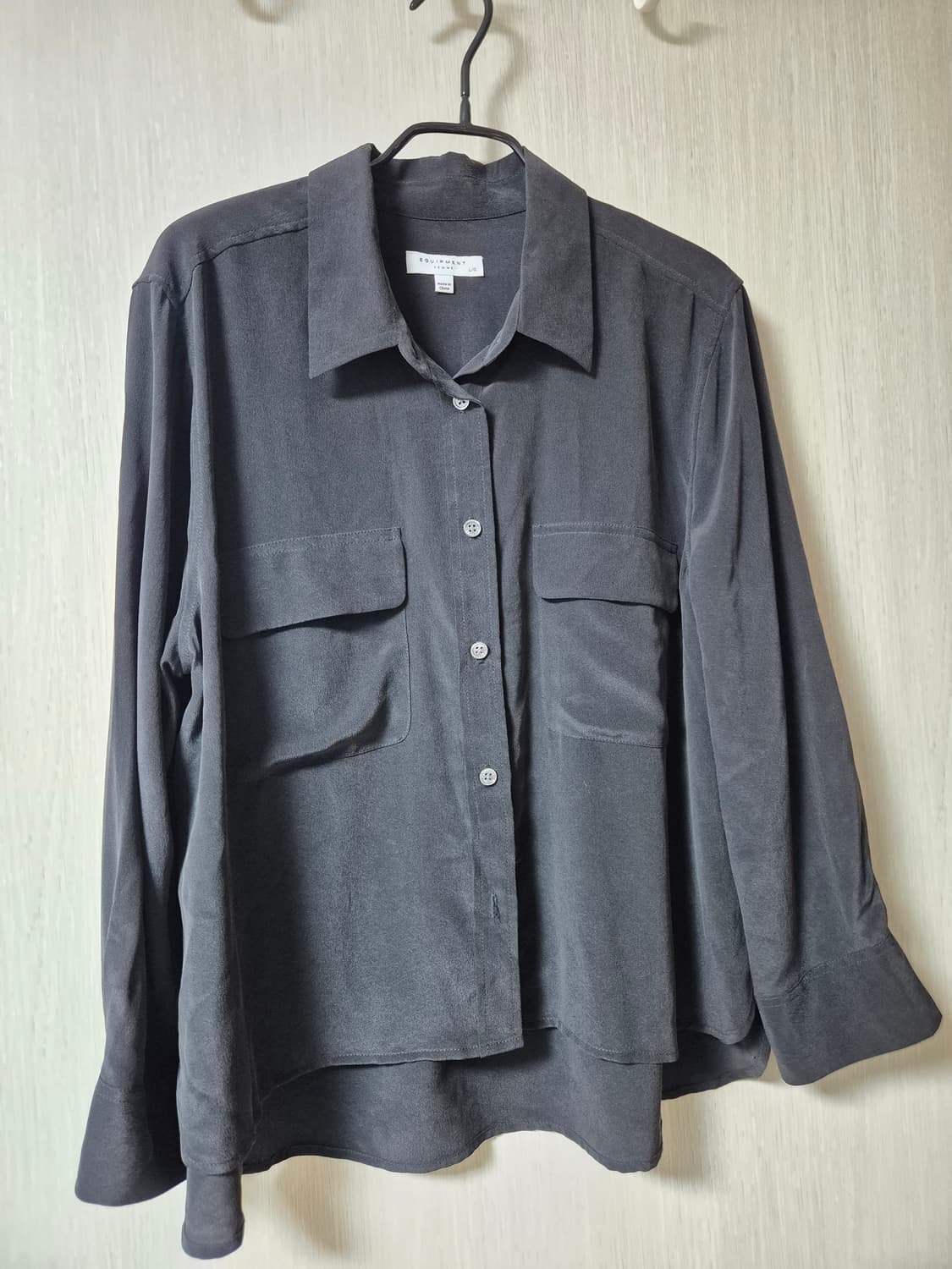 이큅먼트 실크 셔츠 실크 블라우스  라지  상품이미지3